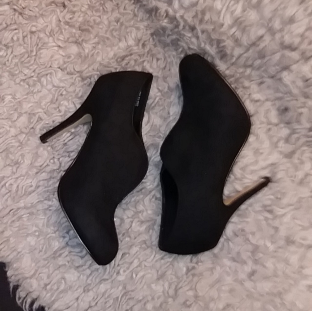 Black Suede Booties